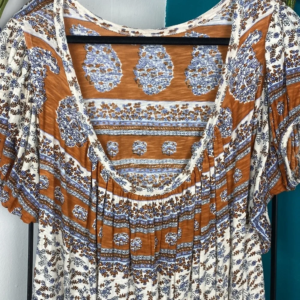 Free People Ivory Combo Top